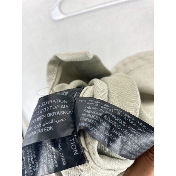 ZARA Denim Shirt Jacket Men’s Size S Light Gray Distressed Casual Button Up - Picture 12 of 12